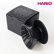 【HARIO】α 阿爾法 蛇紋 錐形凹肋陶瓷濾杯-01黑
