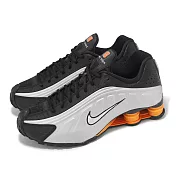 Nike 休閒鞋 Shox R4 男鞋 黑 銀 橘 彈簧鞋 復古 緩震 HQ1988-003