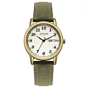 JULIUS 聚利時 夏夜之戀 皮革多功能腕錶 JA-1472(四色/31mm) 嫩葉綠