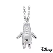 Disney迪士尼系列金飾 立體純銀墜子-樂活維尼款 送項鍊 送白鋼項鍊