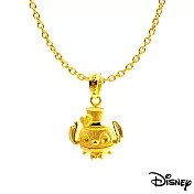 Disney迪士尼金飾 黃金墜子-帥氣史迪奇款  送玫瑰鋼項鍊