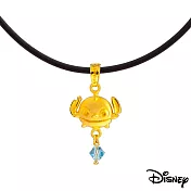 Disney迪士尼金飾 黃金/水晶墜子-我是迪迪款  送玫瑰鋼項鍊