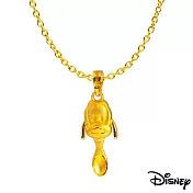 Disney迪士尼金飾 黃金墜子-金湯匙布魯托款  送玫瑰鋼項鍊