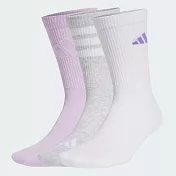 Adidas Logo Pack 3pp [JD5829] 中筒襪 3雙入 紫灰白