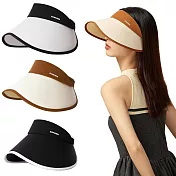 時尚穿搭!! 防曬遮陽好幫手 ZCHUIEN 空頂遮陽帽 運動帽 適用於戶外活動 運動 跑步 露營 登山 休閒度假 加大加寬 修飾臉型 優雅百搭 空頂帽 防曬帽 帽子 優雅白