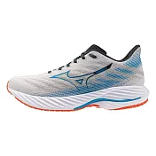 Mizuno Wave Rider 28 [J1GC240357] 男 慢跑鞋 彈力 支撐 緩震 灰 美津濃 藍