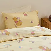 小熊維尼玩耍100%天絲鋪棉兩用被套 單人