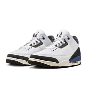 A Ma Maniére X Air Jordan 3 OG Diffused Blue 漫射藍 皮革 麂皮 聯名款 運動鞋 休閒鞋 男鞋 HV8571-100  US3.5 漫射藍