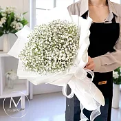 【Floral M】夢幻星空優雅白滿天星鮮花花束