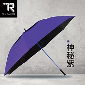 【TDN】全球極大自動直傘 挺力巨型無敵傘超大傘面商務傘(通風傘防風防曬晴雨傘迎賓傘高爾夫球傘A7648) 神秘紫