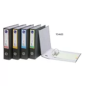 同春 環保PP合成紙二孔拱型夾 四色 12個/箱 TG460S  黑