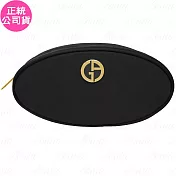 GIORGIO ARMANI 訂製時尚化妝包 啞光黑(公司貨)