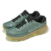 Merrell 越野跑鞋 Agility Peak 5 GTX 男鞋 綠 棕 防水 抓地 戶外鞋 ML068323