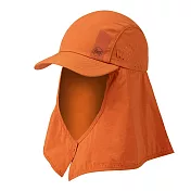 【BUFF 西班牙】抗UV沙漠健行帽- 夕照橘 L/XL