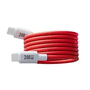 磁吸認證快充線1米  C to C 紅色
