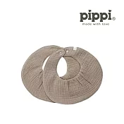 Brands4Kids-紗布圍兜2件組_by Pippi  摩卡慕斯