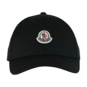 Moncler 經典Logo 標誌棉質棒球帽 (黑色)