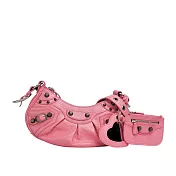 BALENCIAGA Le Cagole XS 小羊皮半月可頌包_展示品 (粉色)