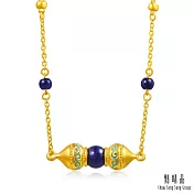 【點睛品】青語如蔓 青金石黃金項鍊