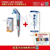 【東麗30周年-買就送超細纖維拭淨布】 日本東麗 除氯淋浴器RS51+濾芯RSC.51-2(2入裝)共3隻濾芯 總代理品質保證