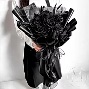 【Floral M】Dark Rose英式黑玫瑰永生花束