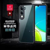 XUNDD訊迪 軍事防摔 vivo Y29s 5G / Y04 4G 共用 鏡頭全包覆 清透保護殼 手機殼(夜幕黑)