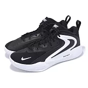 Nike 排球鞋 Zoom Hyperset 2 男鞋 黑 白 緩震 羽排鞋 室內運動 FQ7070-001