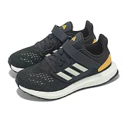 adidas 慢跑鞋 Pureboost 22 C 黑 銀 黃 中童 童鞋 運動鞋 愛迪達 IF5551