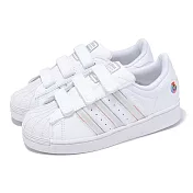 adidas 童鞋 Superstar LED Lights CF C 中童 白 發光 燈鞋 魔鬼氈 愛迪達 JI0509