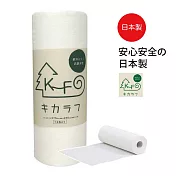 KIKARAF 多功能料理紙 紙抹布 1捲（70張 日本製 高吸水 強吸油 料理紙 過濾紙 清潔 臉部吸油 可清洗 可多次重複使用 露營 野餐）