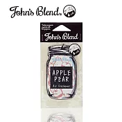 【3入組】日本John’s Blend空氣清新香片(一枚入) 蘋果梨