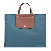 LONGCHAMP CABAS LONGCHAMP系列再生尼龍手提包(大) 雪松綠