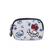 【Hello Kitty】皇家航海-雙層零錢包-白 KT03J10WT