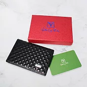 Valentino Rudy 范倫鐵諾 時尚壓紋牛皮名片夾 Z7864-1