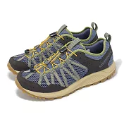 Merrell 戶外鞋 Wildwood Aerosport 男鞋 深藍 綠 抽繩鞋帶 抓地 膠底 ML038033 28cm INDIGO