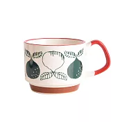 【Homely Zakka】日式復古陶瓷掛耳咖啡杯/創意馬克杯/果汁杯/牛奶杯 300ml 8款任選 綠果