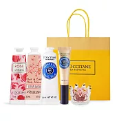 L’OCCITANE 歐舒丹 桃花朵朵護手水晶禮遇組-多款任選-國際航空版 [乳油木+櫻花+玫瑰]