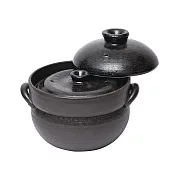 福介商店 日本土鍋 萬古燒 黑釉 2合炊飯鍋