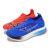 Mizuno 慢跑鞋 Neo Zen 男鞋 Oni Pack 紅 藍 陰陽 緩衝 運動鞋 美津濃 J1GC2582-04 25.5cm RED/BLUE