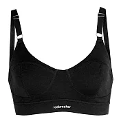 【紐西蘭Icebreaker 】女 Queens 後扣式內衣-JN200 XS 黑色