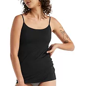 【紐西蘭Icebreaker 】女 Siren Cami 細肩帶背心(罩杯)-BF150 L 黑色