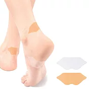 【E.dot】點斷直拉式隱形防磨腳跟貼 (超值2入組共30貼) 膚色