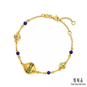 【點睛品】凌冬之蔓 青金石黃金手鍊