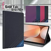 CITY BOSS for Samsung Galaxy Tab S10 FE+ 運動雙搭隱扣皮套 紫色