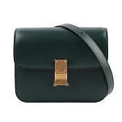 CELINE Classic Box 金釦牛皮側背包_展示品 (亞馬遜綠)