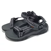 Teva 戶外涼鞋 M Terra FI 5 Universal 男鞋 多重線黑 魔鬼氈 休閒 1102456GTT 28cm BLACK/GREY