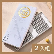 CS22 純鈦磨砂筷子5雙禮盒組-2入
