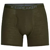 【紐西蘭Icebreaker】男 Anatomica 四角開口內褲-BF150 M 橄欖綠