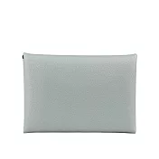 HERMES Calvi Duo Evercolor皮釦式卡片夾/零錢包 (冰川藍)