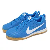 Nike 休閒鞋 GATO GS 大童 女鞋 藍 白 膠底 足球風 HV9596-400